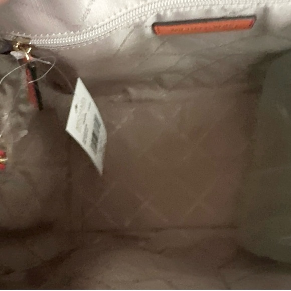 NWT NIP Michael Kors MK Jet Set Travel Medium Duffle Bag Satchel Poppy Orange - Picture 6 of 8